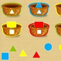 Игра Для детей 1-2 года: цветные фигуры онлайн