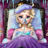 Игра Операция: Эльза заболела грипом