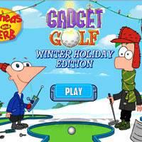 Игра Финис и Ферб играют в гольф онлайн