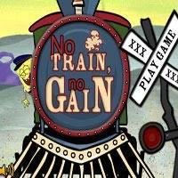 Игра Губка Боб защищает поезд