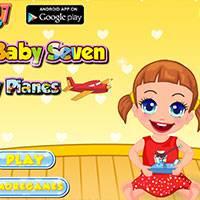 Игра Малышка севен и игрушки самолеты