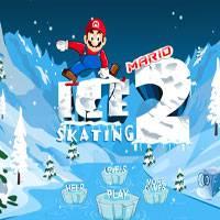 Игра Марио катается на лыжах