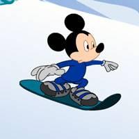 Игра Микки Маус сноубординг