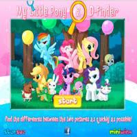 Игра Найти отличия пони онлайн