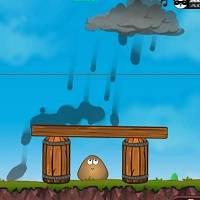 Игра Поу защищать от дождя