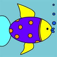 Игра Раскраска: Рыбки в аквариуме