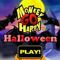 Игра Счастливая обезьянка: Хэллоуин онлайн