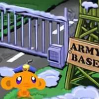 Игра Счастливая обезьянка в армии онлайн