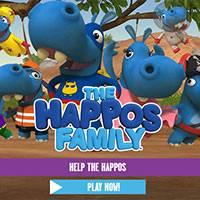 Игра Семья Хаппос: Помогите бегемоту онлайн
