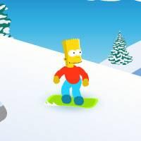 Игра Симпсоны катаются на сноуборде