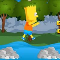 Игра Симпсоны прыгают по камням онлайн