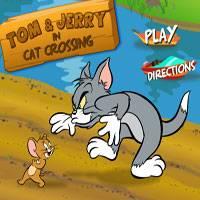 Игра Том перебегает дорогу к Джерри