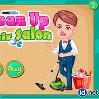Игра Уборщик парикмахерской онлайн