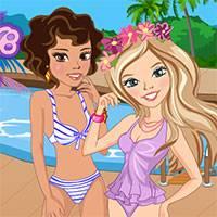 Игра Зои и Лили: вечеринка у бассейна онлайн