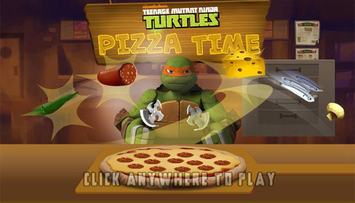 Играть онлайн Черепашки ниндзя пицца квест