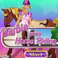 Игра Барби Гонки на Лошадях онлайн