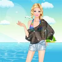 Игра Барби на пляже онлайн