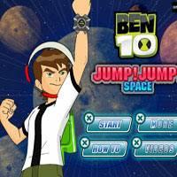 Игра Бен 10 прыгает в космосе онлайн