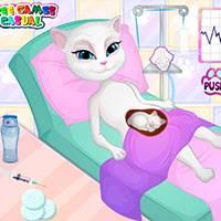 Игра Беременная Анжела рожает онлайн