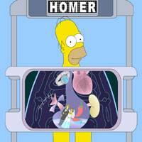 Игра Больница: Гомер на рентгене онлайн