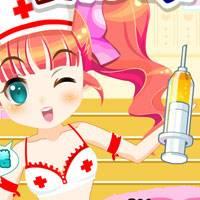 Игра Больница уколы: Симпатичная медсестричка