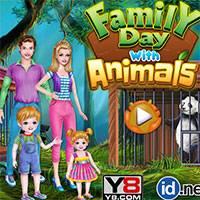 Игра День семьи с животными онлайн