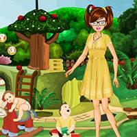Игра Детский сад: няня одевалка онлайн