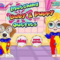 Игра Девушка и щенок онлайн
