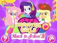 Игра Девочки Эквестрии - назад в школу онлайн