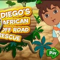 Игра Приключения Диего в Африке онлайн