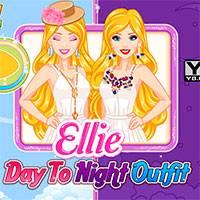 Игра Дневной и ночной наряды Элли онлайн