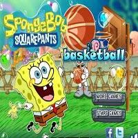 Игра Губка Боб играет в баскетбол онлайн