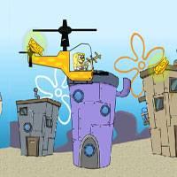 Игра Губка Боб летает на вертолёте онлайн