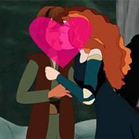Игра Храбрая сердцем поцелуи с принцем онлайн