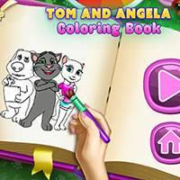 Игра Кошка Анжела: раскраска онлайн