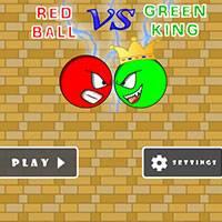Игра Красный шар против зеленого короля онлайн