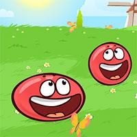 Игра Красный шар пушистик играть онлайн бесплатно