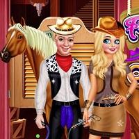 Игра Кристофф и Анна на ранчо онлайн