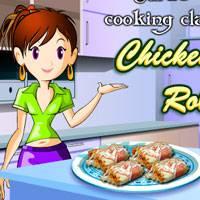 Игра Кухня Сары: Куриные конвертики онлайн