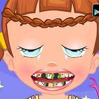 Игра Малышка севен уход за зубами онлайн