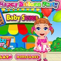 Игра Малышк севен вечеринка воздушных шаров онлайн