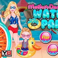 Игра Мама с дочкой в аквапарке онлайн