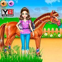 Игра Мари и её лошадка онлайн