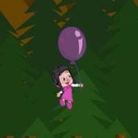 Игра Маша и медведь на воздушном шаре онлайн