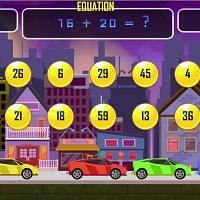 Игра Математическая гонка с примерами онлайн