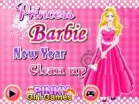 Игра Новогодняя уборка с Барби
