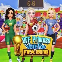 Игра Одевалка принцесс-болельщиц футбола 2018 онлайн