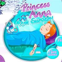 Игра Операция на руке принцессы Анны онлайн