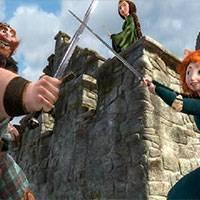 Игра Мерида и отец с мечами онлайн