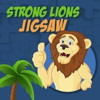 Игра Пазлы: сильные львы онлайн